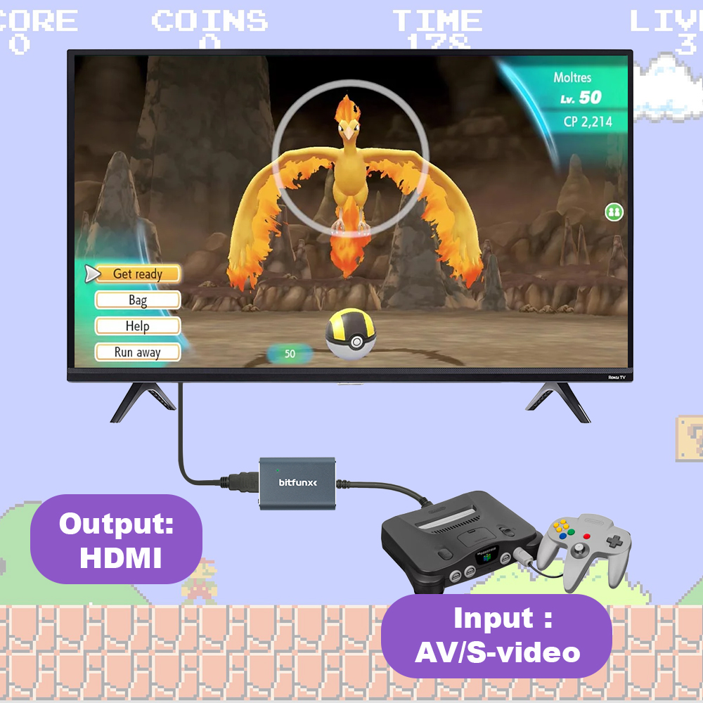 Bitfunx 720P Svideo / AV To HD - Retro Gaming Kiosk 评论和价格