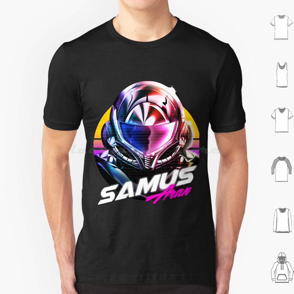 Samus Aran T Shirt 6xl Cotton  - Retro Gaming T Shirt 评论和价格